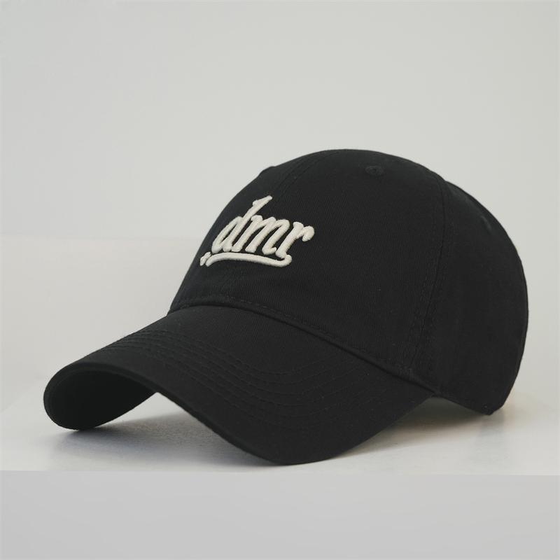 Embroidered Letter Soft Top Baseball Cap Women s Spring Summer Wide Brim Cap Men s Sun Hat чёрный