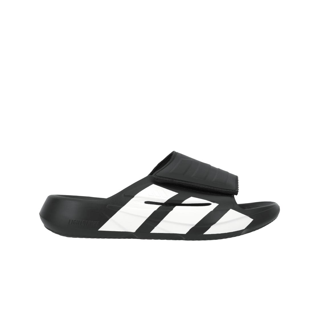 Adidas Unisex Black/White Lightblaze Slide Sneakers Core- Cloud- Jr1253 Cm