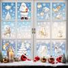 Window Stickers 9 Sheets Window Sticker Decor Snowflakes Window Pictures for Doors, Shop Windows, Glass Fronts, Window Clings Decoration Reble