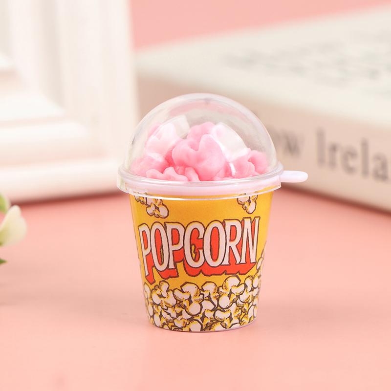 1:12 Dollhouse Miniture Popcorn Bucket Snacks Pretend Food Decoration Prop Toys