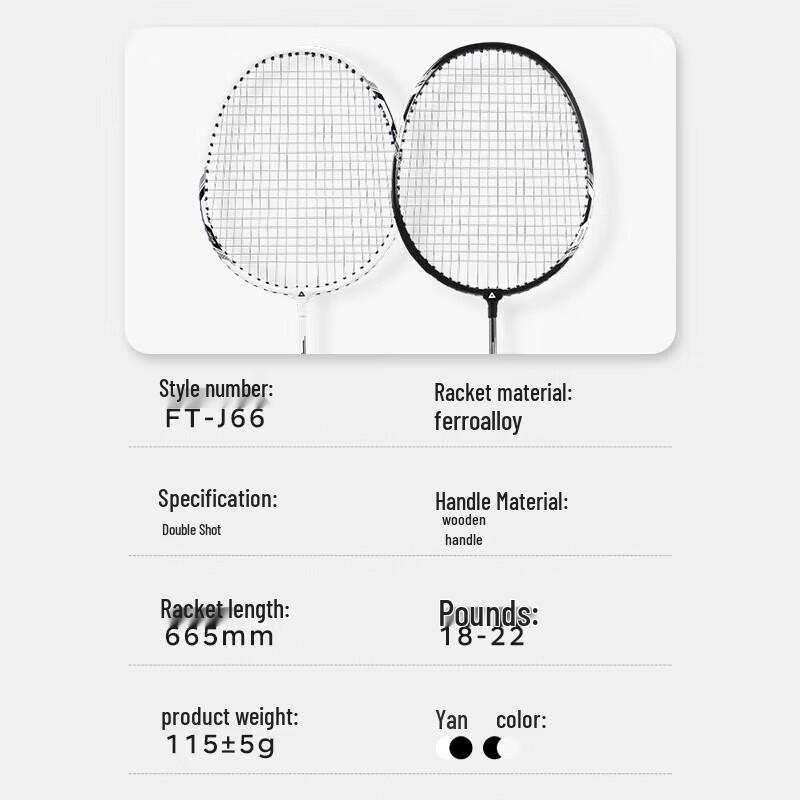 Peak FT-J66 Badminton Racket Pair