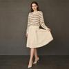 2026 Spring Women's Slim Striped Pullover Sweater - Sweet, Youthful Knit Top