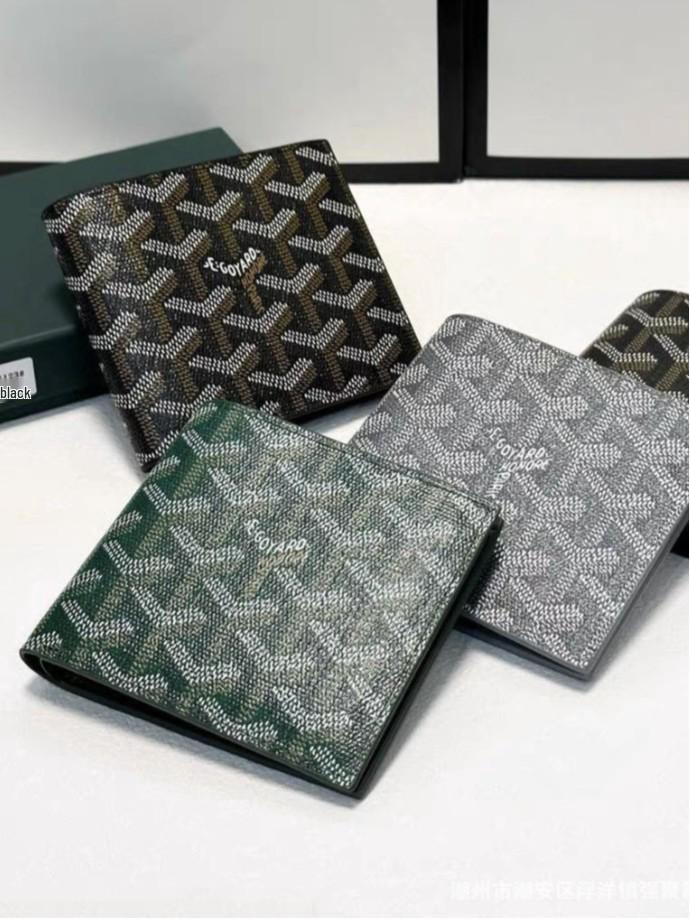 2025 Trendy Dogtooth Wallet: Goyard Style, Multi-Card Slots, Versatile European & American Fashion Accessory.