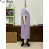 Women Sleep Dress, Loose Solid Color Milk Silk Nightgown Plus Size Short Sleeve Home Dress For Summer Daily Loungewear
