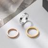 Modering für Paare aus Edelstahl in Roségold, Titanstahl Paar Zirkonring, Luxusschmuck für Damen und Herren, Hochzeitsgeschenke