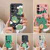 Funda para Teléfono Para Samsung A05 A36 A56 A26 S25 Plus Ultra F14 A05S A16 Funda Silicona Líquida Encantadora Cubierta de Dinosaurio A Prueba de Golpes Protectora Para Samsung Capas