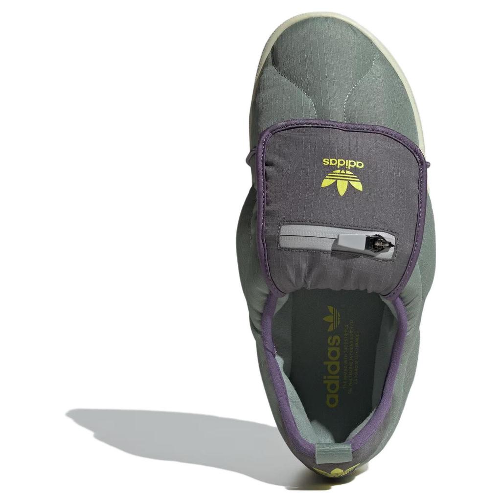 Adidas Tênis unissex Puffylette Silver Green Cinza-Quatro Areia-Strata IF3957
