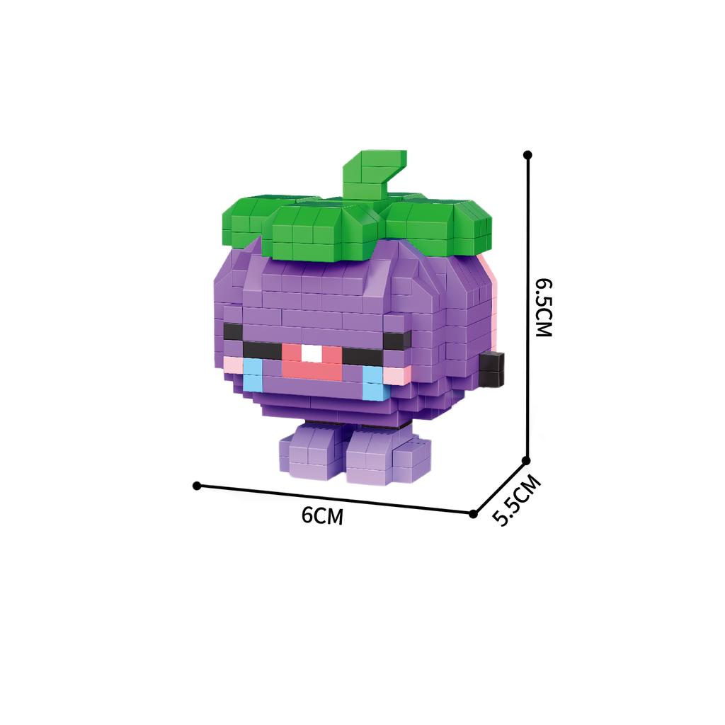 KNWE BUILT Giocattoli con Blocchi da Costruzione Micro Mini Modelli di Frutta a Cartoni Animati - Perfetti per i Bambini per Esplorare la Frutta Giocattolo Puzzle Regalo di Festa per Bambini
