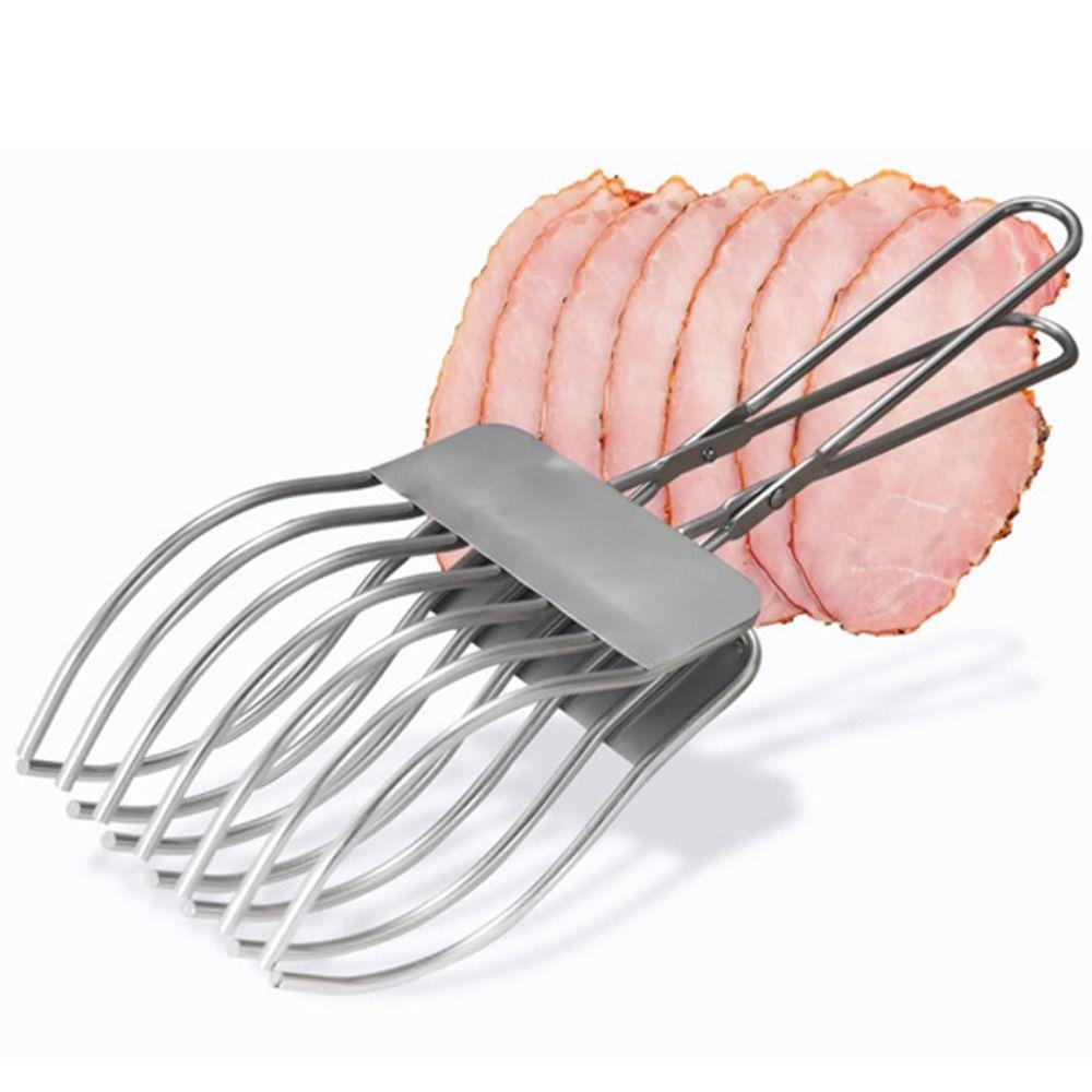 Portable Meat Bread Slicing Tong Multifunctional Food Holder Handheld  Vegetable Slicing