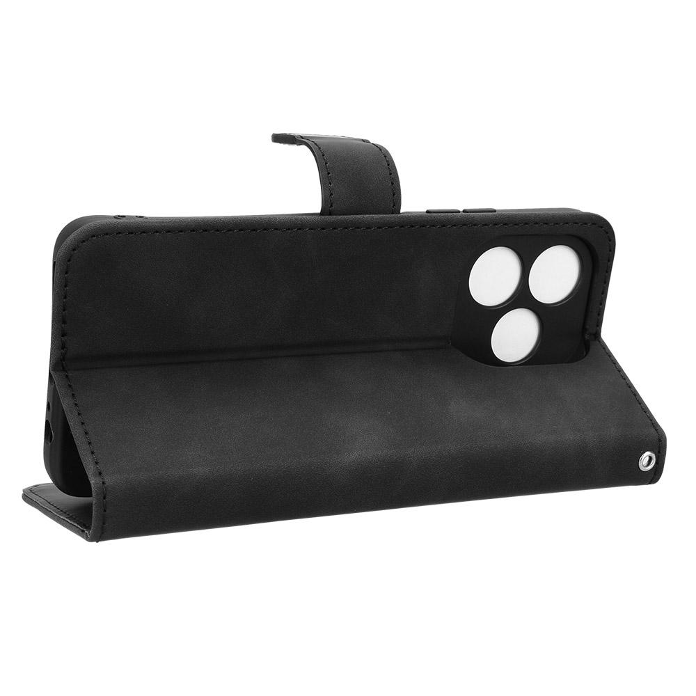 For Oukitel C51 Case Skin-Touch Shockproof Leather Wallet Stand Flip Phone Cover