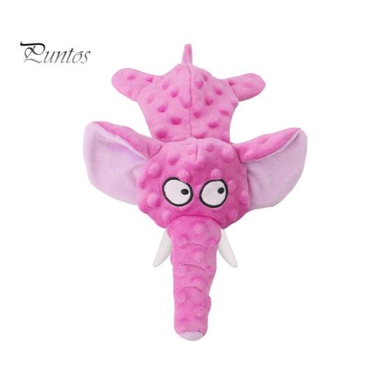 

Игрушка для домашних животных, устойчивая к укусам, интерактивная плюшевая игрушка для жевания собак, мультяшная форма слона, пищащая игрушка для домашних животных фиолетовый