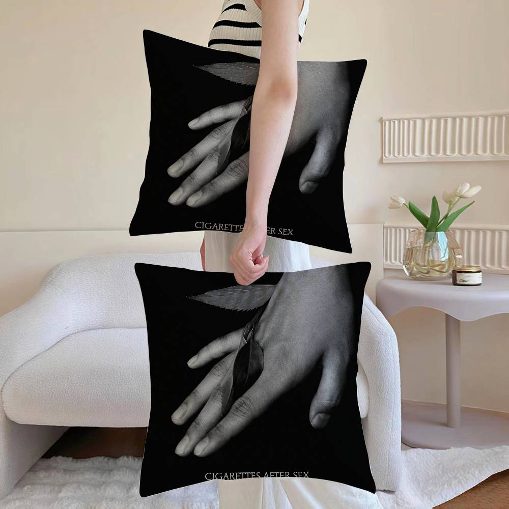 Hot C-cigarettes After Sex Pillow Case Sofa and Living Room Decorative Cushion Covers Dust-proof and Mite-proof Invisible Zipper