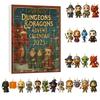 Kalendarz Adwentowy Dungeons & Dragons 2026 Boże Narodzenie Zestaw Ozdób w Ślepych Pudełkach D&D Odliczanie do Świąt Prezent