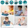 Children Busy Board Sensory Toy With LED Light Switch Control Board Travel Activities Thinking Game For 2-4 Years Old