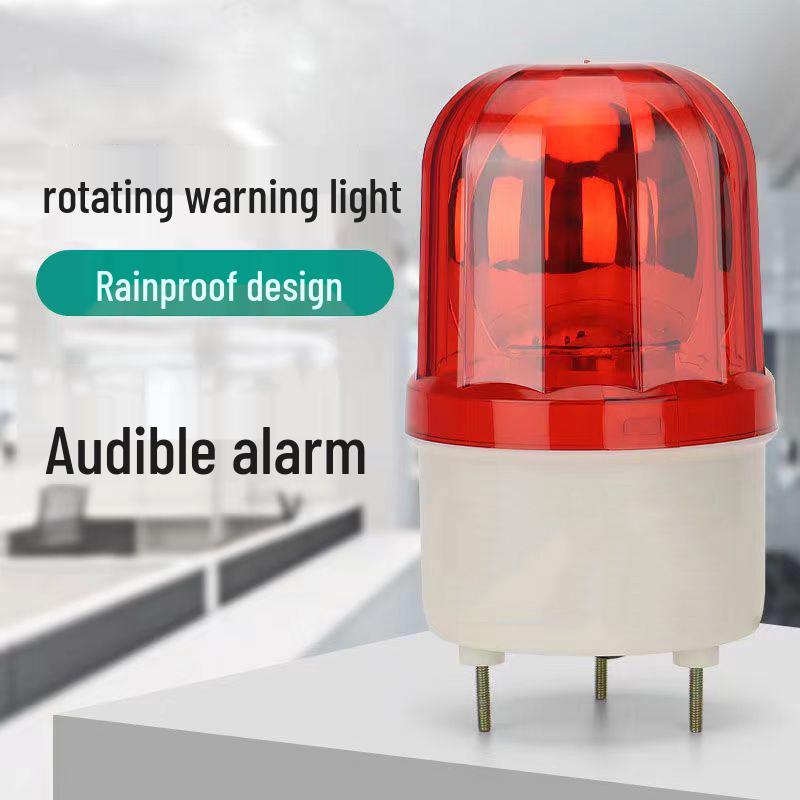 Rotating LED Sound & Light Alarm - Strobe Warning Light (220V, 24V, 12V)