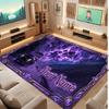 Abstract Personalized Theme Crystal Velvet Floor Rug Personalized Custom Name Text Warm Carpet Home Decoration