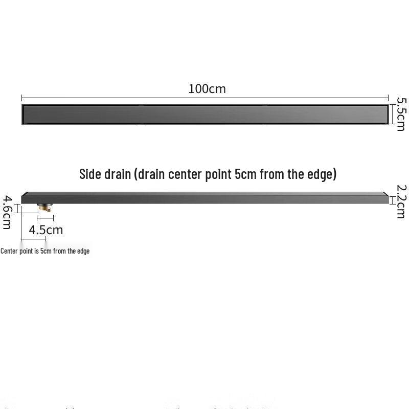 ЧЕНДУ Широкий Скрытый Слив для Душевого Поддона