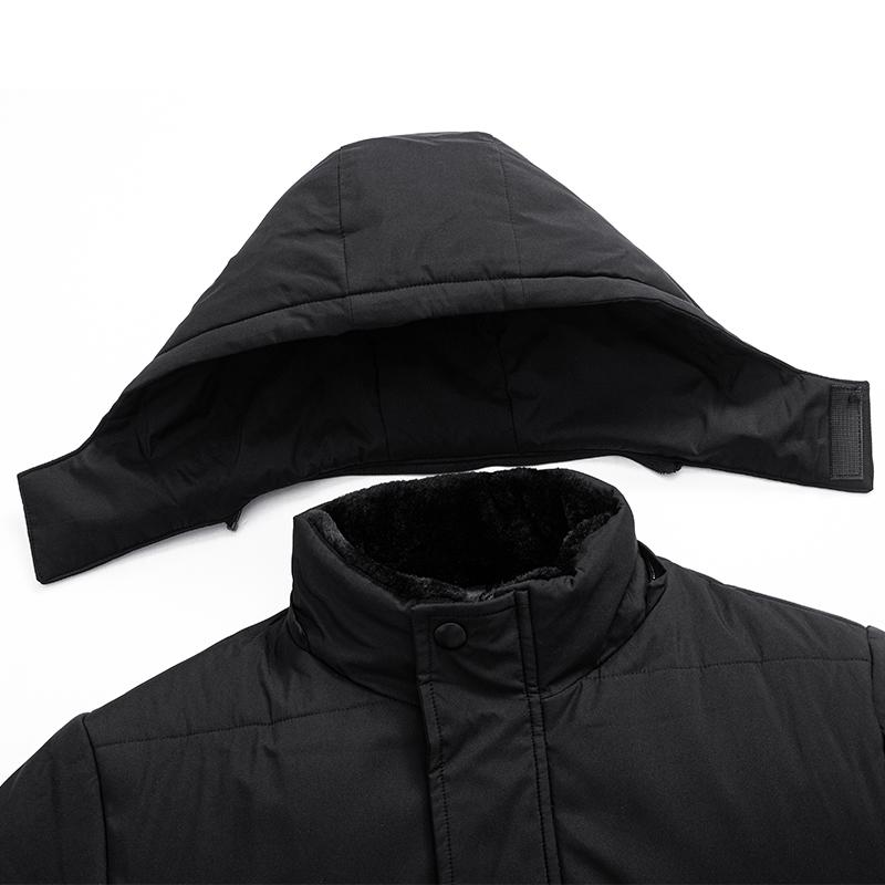 Winter Men's Parkas Fleece Cotton Thick Warm Puffer Hooded Jacket Fluffy Collar Waterproof Windbreaker Padded Coat Plus Size 8xl