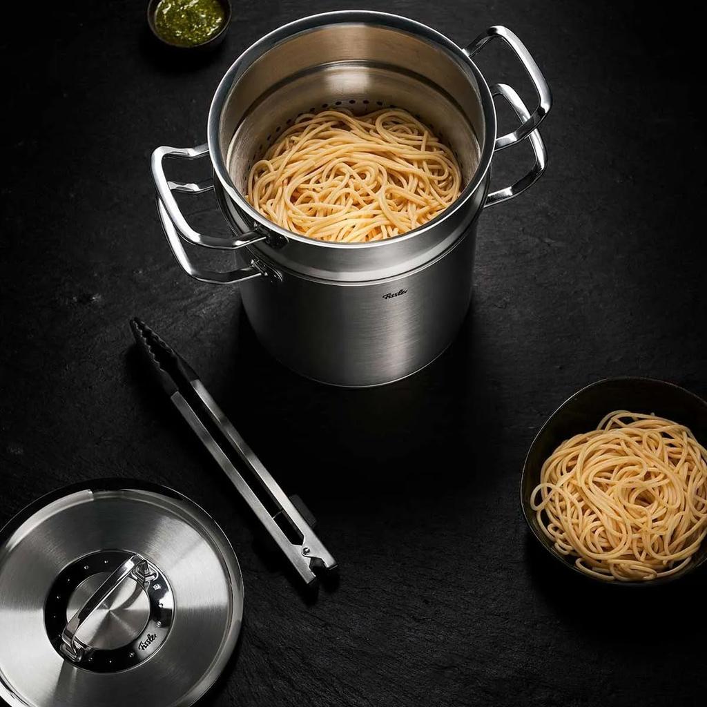 Fissler Pot 20cm Original Profi Collection Gas Compatible Made In Germany Japanese Silver Two-handed Multi-Star Fire/IH [Authorized Product]