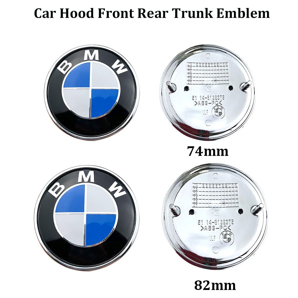 7Pcs car wheel center caps Blue-white Hood Emblem Rear Trunk logo For BMW mini E36 E46 F20 E90 E30 E91 F10 F30 X5 X3 accessories