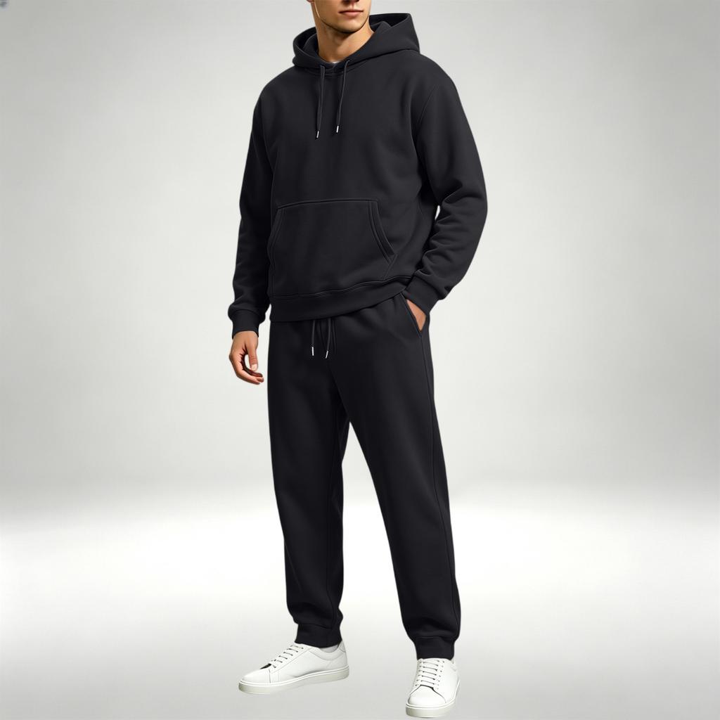Herren Pullover Hoodie Sweatshirt Set für sportliche Freizeitkleidung