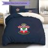 Juego de Colcha con Estampado del Southampton F.C. Decoración del Hogar Regalo (1 funda nórdica + 2 fundas de almohada sin relleno.)