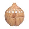 180ml Hollow Humidifier USB Powered Wood Grain Aroma Air Humidifier Night Light Humidifier