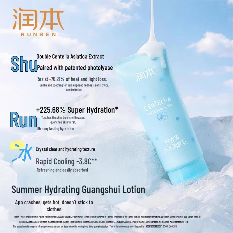 RUNBEN Centella Asiatica Cooling Baby Moisturizer