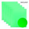 5pcs Glow in Dark HTV Vinyl Sheet Halloween DIY Iron On Transfer for T-shirts/Bags Permanent Luminous Film (30x25cm/20x25cm)