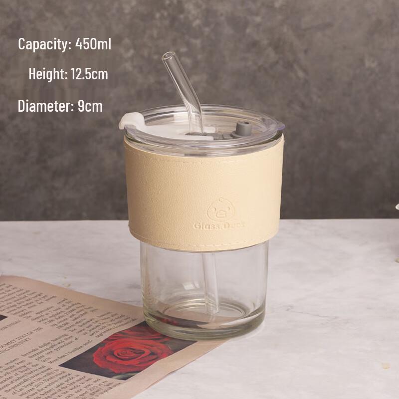 SX High Borosilicate Glass Straw Tumbler Set