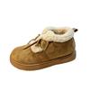 New low-top buckle snow boots for women in winter, new thick-soled Korean version of student velvet thickened warm cotton shoes for women