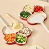 With Scoop Holder Kitchen Preparation Plate Reusable Divided Food Tray  Kitchen Use