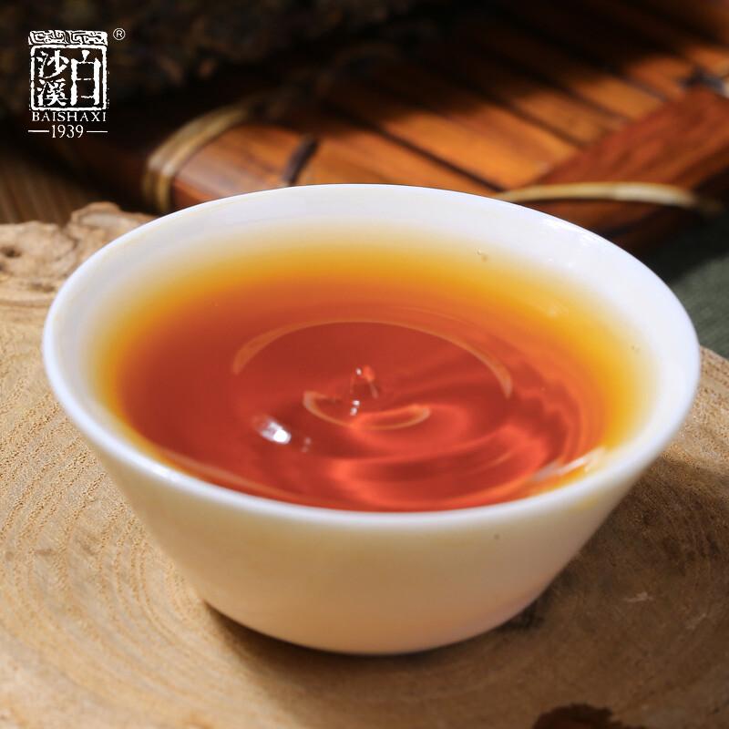 300g Anhua Baishaxi Dark Tea with Gold Flower Dark Tea Fu Cha Fu Brick HEICHA
