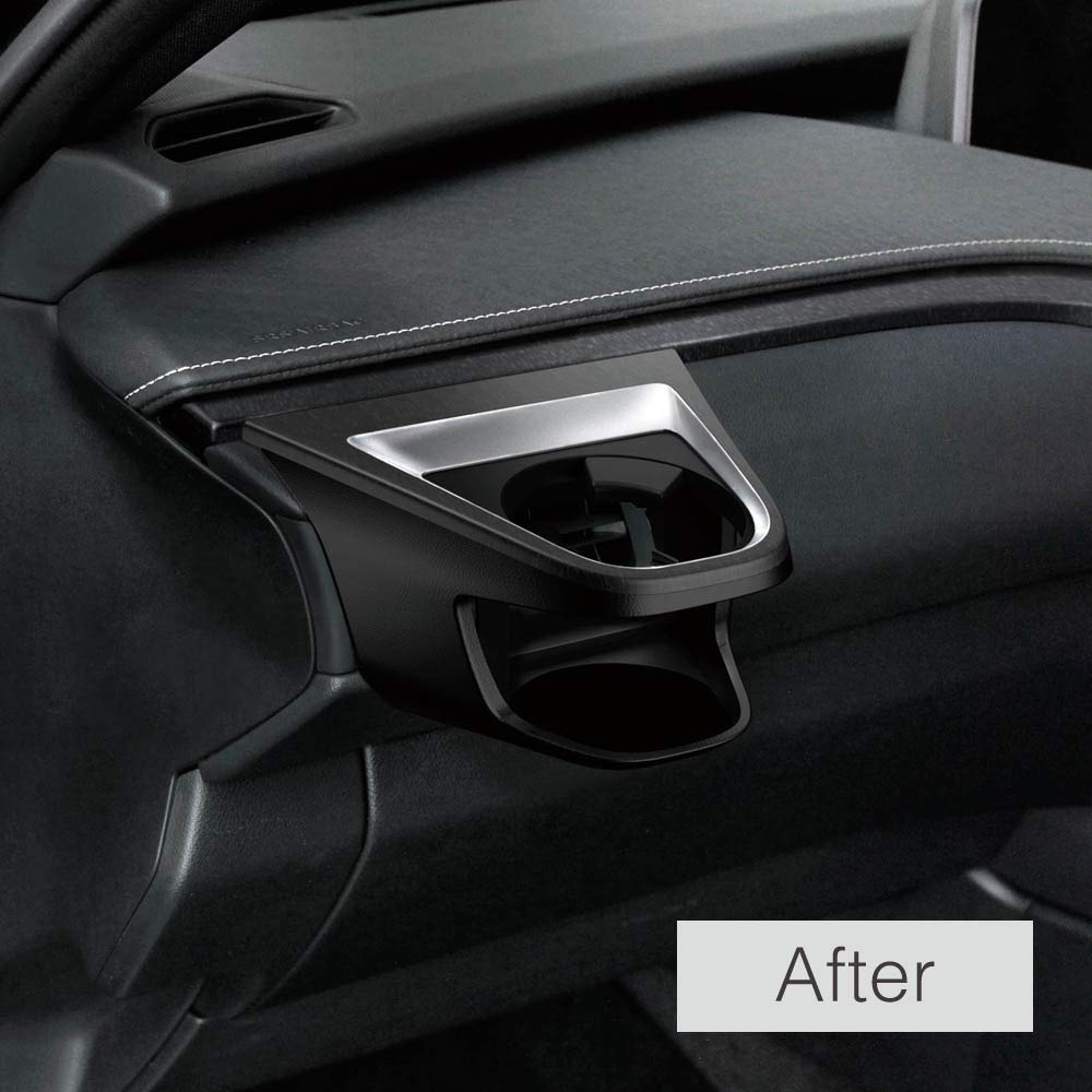 Tsuchiya Yac Product for Lexus 10 Series UX Air Conditioner Drink Holder for Passenger Vehicle-specific Seat, Black, SY-L6
