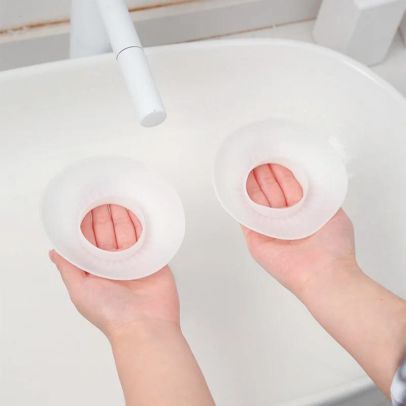 

2шт силиконовые водонепроницаемые нарукавники для мытья лица, брызгозащищенные взрослые рукава для домашнего хозяйства и мытья волос, универсальные защитные манжеты белый