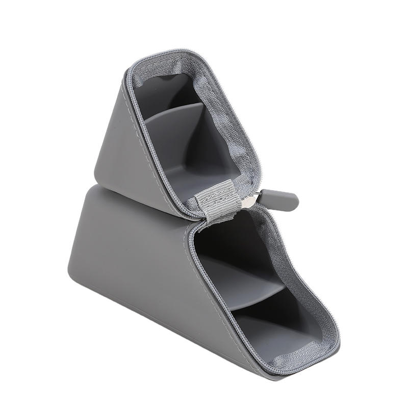 Portable Soft Silicone Pencil Case With High Aesthetic Large Capacity Vertical Silicone Pencil Case With Zipper Pocket Suitable For Desktop Use