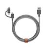 Native Union Belt Cable Universal (Usb-A - Usb-C, Micro Usb, Lightning) 2M, Zebra