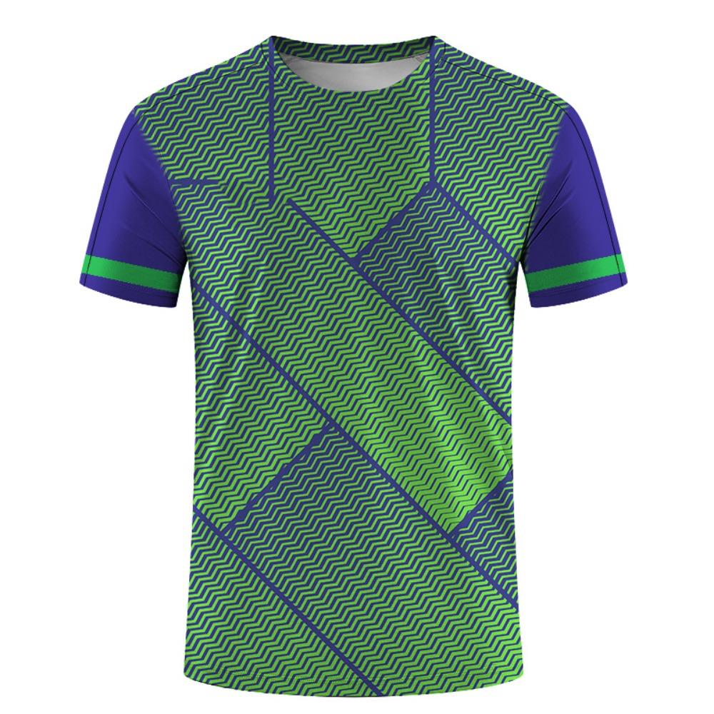 Sommermode Sportball Outdoor Trainingskleidung DIY LOGO Schnelltrocknend Täglich O-Ausschnitt Kurzarm T-Shirt Lässig Männer Und Frauen