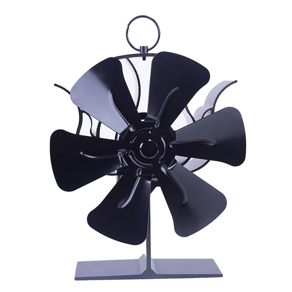 Heat-Powered Cast Iron Fireplace Fan - Energy-Efficient Model