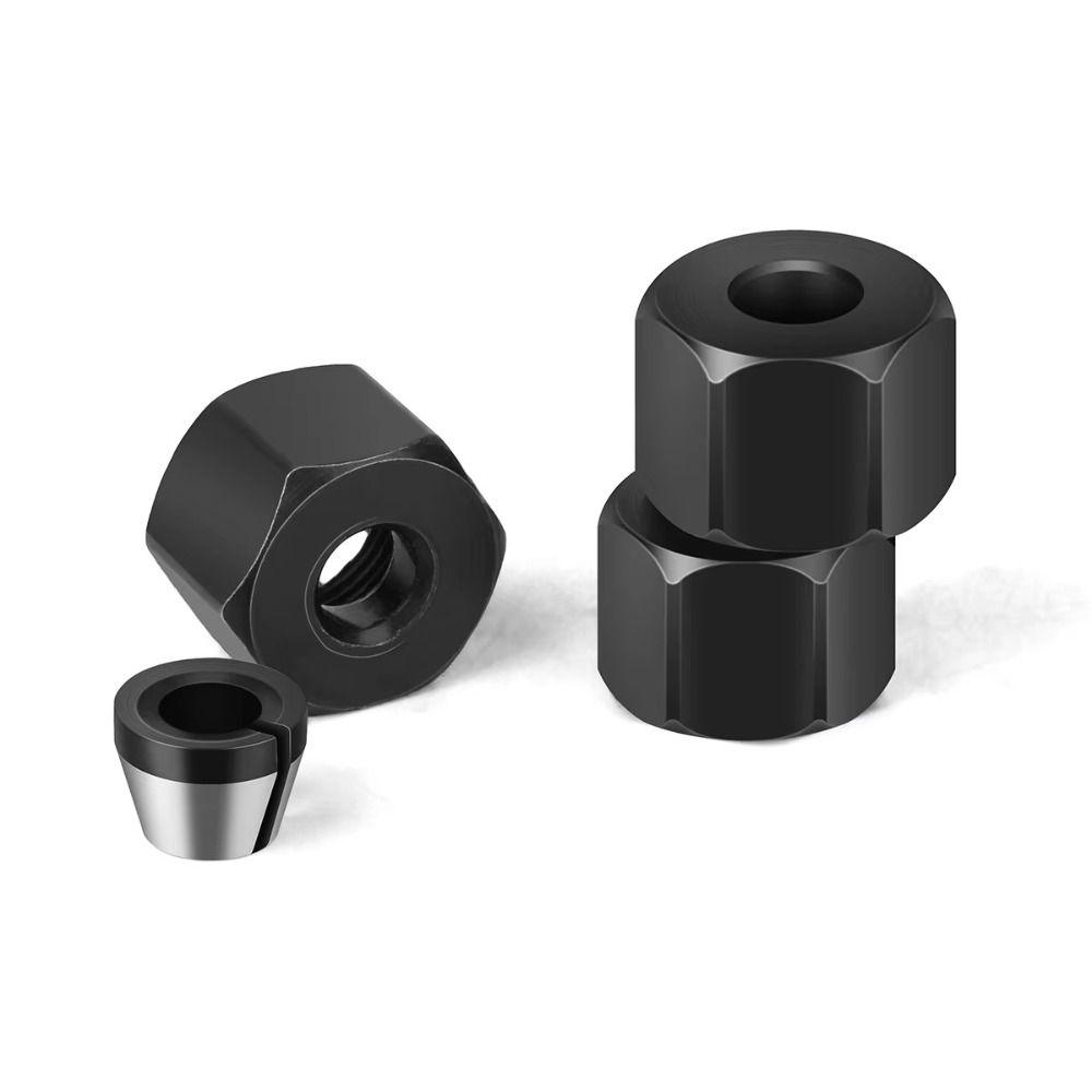 Carbon Steel Collet Chuck 6mm 6.35mm 8mm Electric Router Collet Chuck  Engraving Trimming Machine