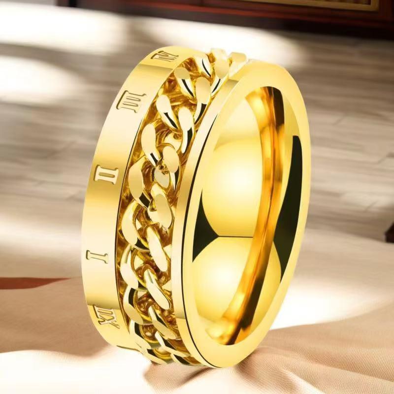 Herren Trendring aus Edelstahl - Langlebiges, nicht verblassendes Titanband