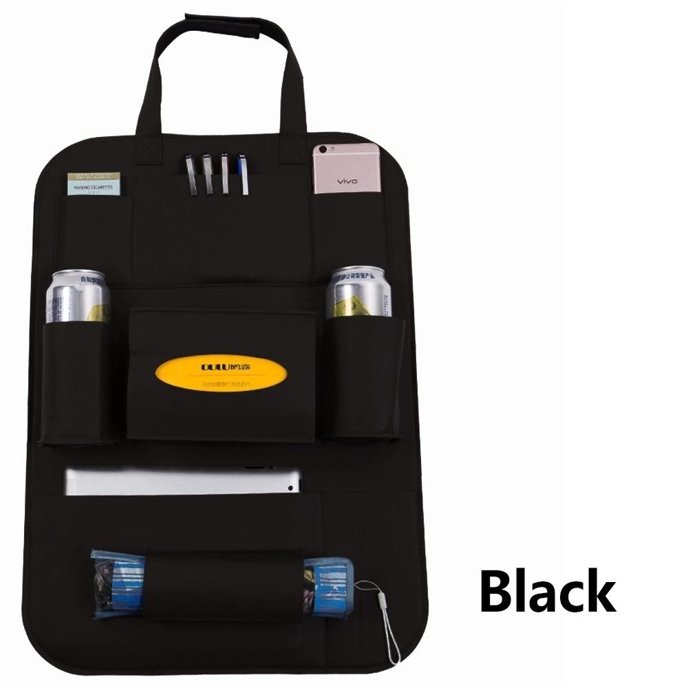 Pu Leather Car Seat Back Organizer and Phone Holder Universal