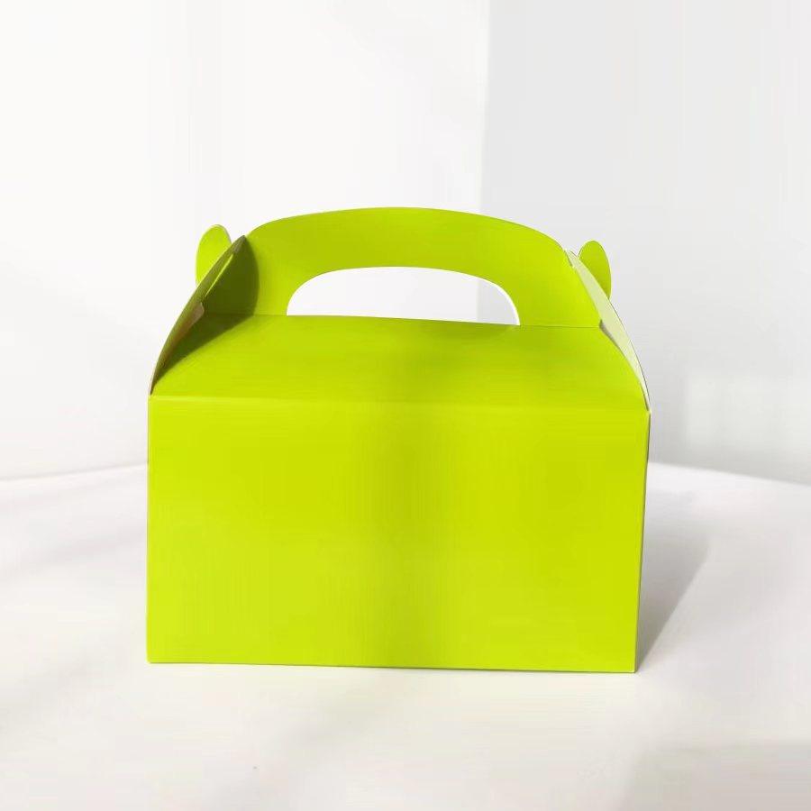 20pcs Christmas Handheld Cake Box Gift Packaging Box Baking Candy Box Party Supplies Holiday Present Storage Box for Small Gifts