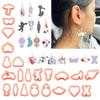 1Set Clay Earring Making Kits with Plastic Cutters Clay Tools and Earring Accessories for Clay Earrings Jewelry Making
