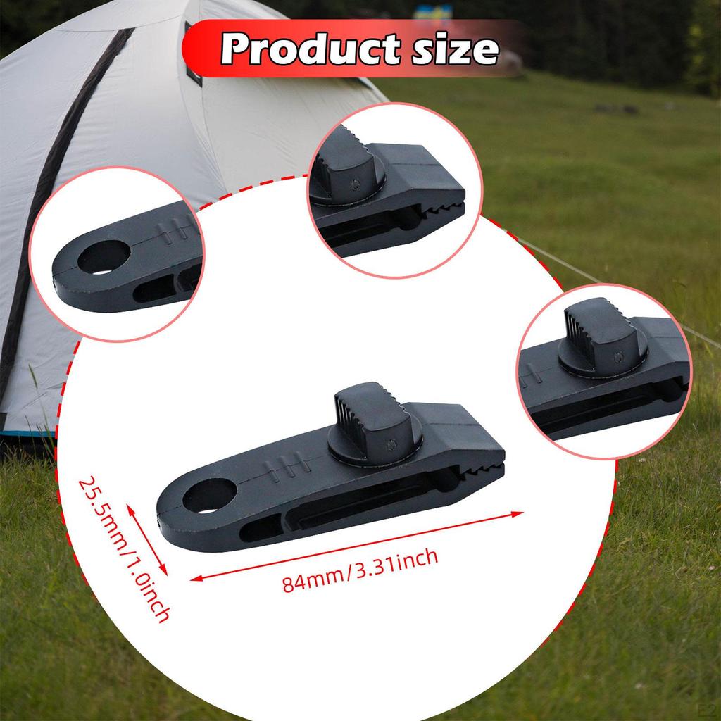 10 Heavy Duty Tarp Clamps, Tent Fixed Awning Thumb Screws for Tarps, Boat Covers And