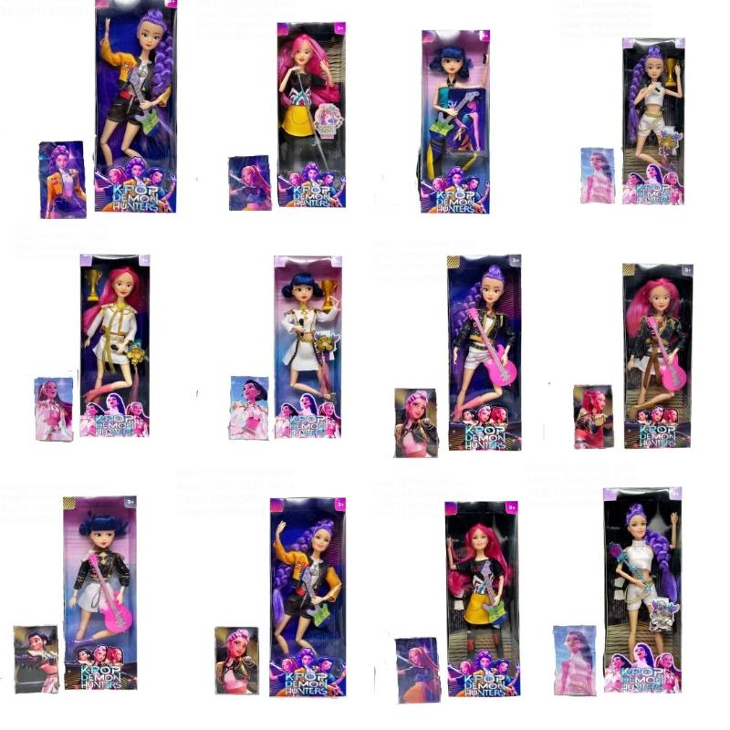 Kpop Demon Hunter Action Figure Toy Derpys Tiger Rumi Mira Zoey Sussy Saja Boys Theme Fans Christmas Gift