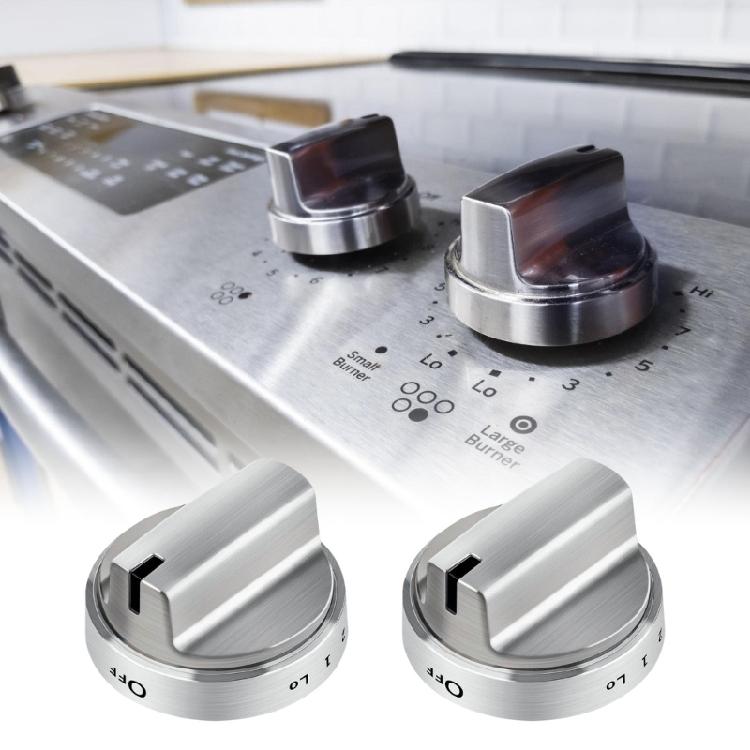 5PCS WB03X24818 Stainless Steel Stove Knob Replacement For AP5989029 PS11729081 Stove Accessories Cooktop Knobs