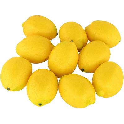 2/5/10 Stück Künstliche Zitrone für Heimzimmerdeko Gefälschte Frucht Gartendeko Indoor Tischschmuck Landhausstil Küche DIY Deko