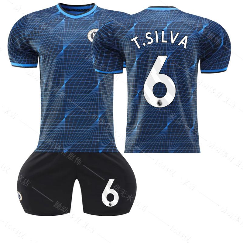 2324 Chelsea away football jersey set printed No. 7 Sterling 8 Enzo 6 *** 25 Casedo jersey #16