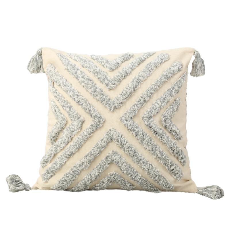 Pillowcase Tufted Throw Pillow Covers Cushion Slipcover for Living Room Bedroom Sofa Couch Home Decoration 45x45cm